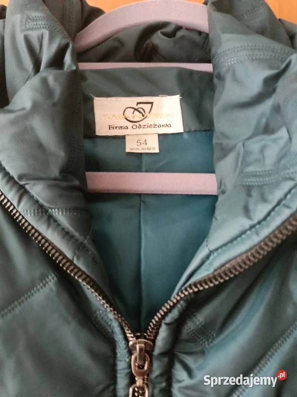 Kurtka zimowa z kapturem zielony Sosnowiec
