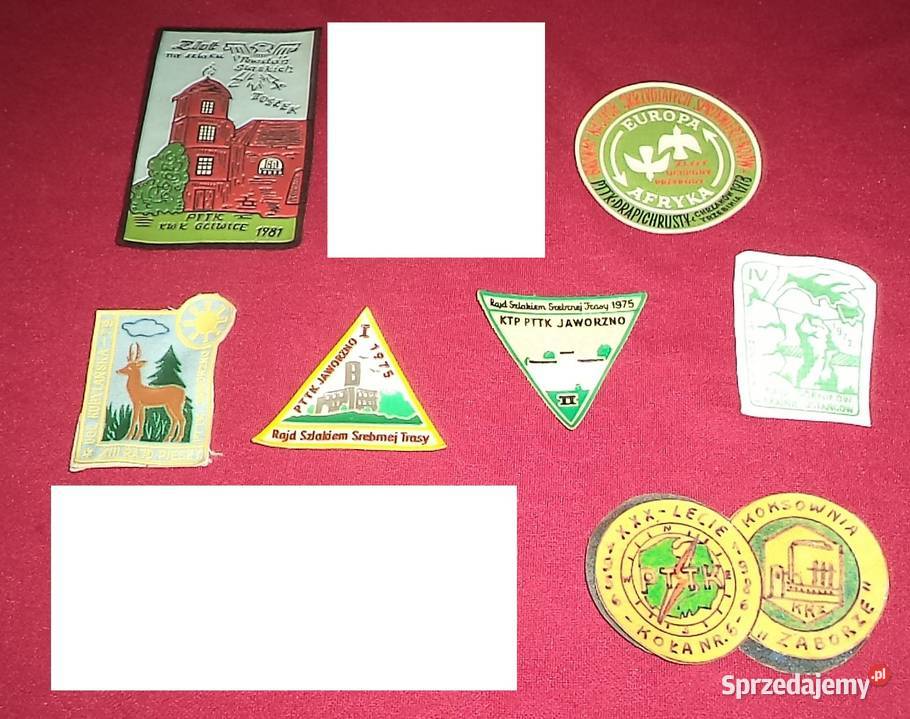 Naszywka odznaka PTTK 9 sztuk śląskie Piekary Śląskie