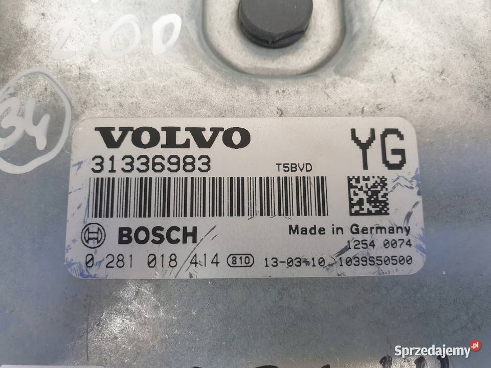 Volvo V40 II 20 D3 STEROWNIK SILNIKA komputer osobowe lubelskie Chełm