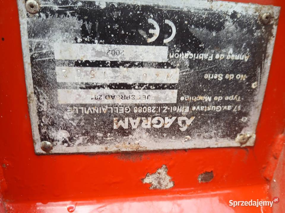 Rozsiewacz nawozu Agram Jet Spread 281 2tony sprzedam