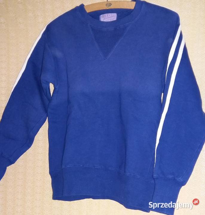 Dres 100 bawełna ciepły granatowy158 160 niebieski Łódź sprzedam