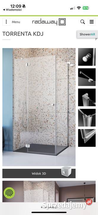 Kabina Prysznicowa Radaway TORRENTA KDJ Lewa Zgierz