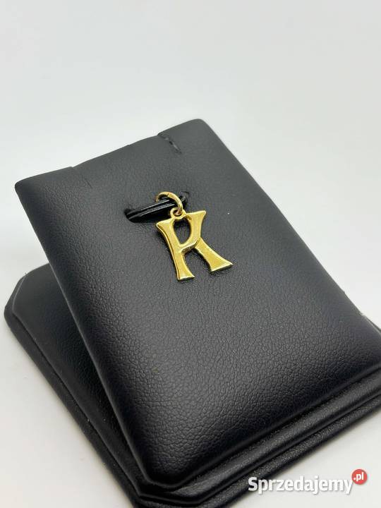 Złota zawieszka pr 585 062g Litera K Elbląg