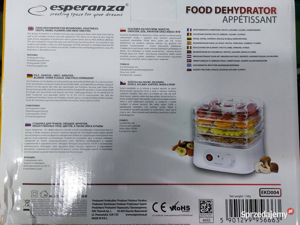 Suszarka do grzybów sprzedam