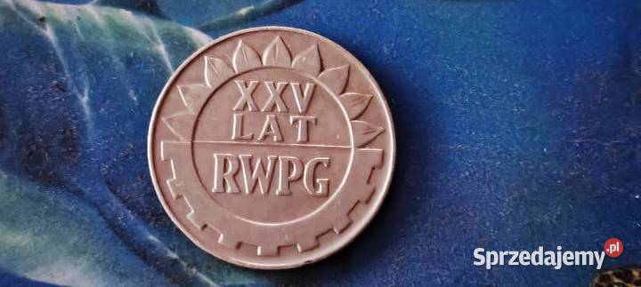 Monety PRL20 1974 25 lat Rada Wzajemnej Pomocy Gliwice