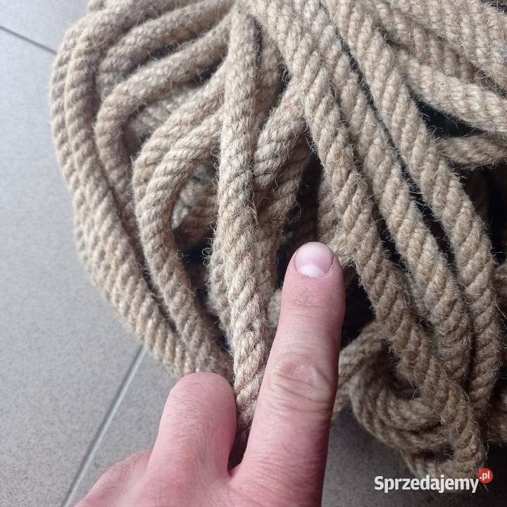 Lina Jutowa 52 metry 10 mm Sznurek Jutowy Drapak Kamień Pomorski sprzedam