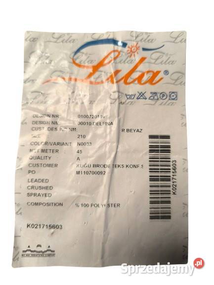 Nowa firana żakardowa w roli LILA 45 metrów szer Firany Białystok