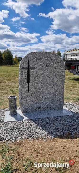 Nagrobek strzegomski skałka styl amerykański Pozostałe Świdnica sprzedam