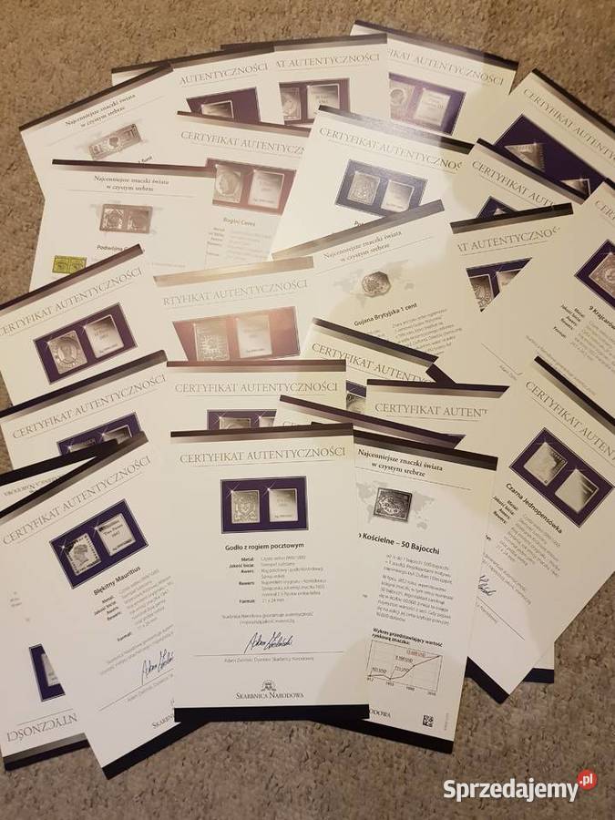 Najcenniejsze znaczki świata w czystym srebrze Poznań