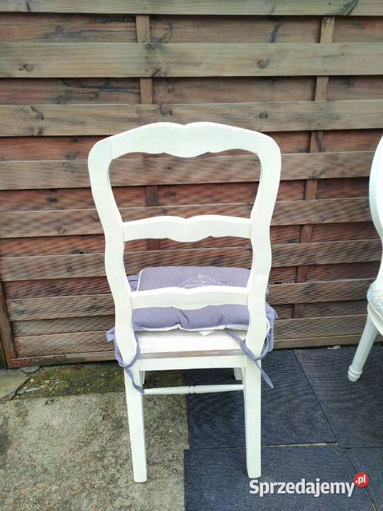 Krzesło drewniane Rimini White Livin Hill z mazowieckie