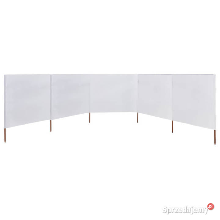 Parawan 5skrzydłowy z tkaniny 600x120 piaskowa Warszawa