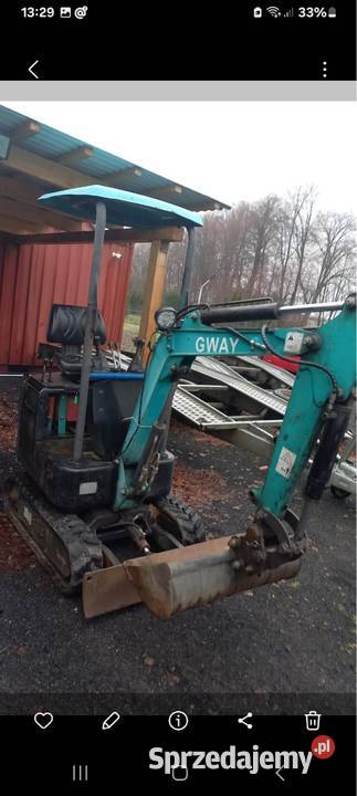 Minikoparka 1T kingway zamiana Rok produkcji 2019 Polanów