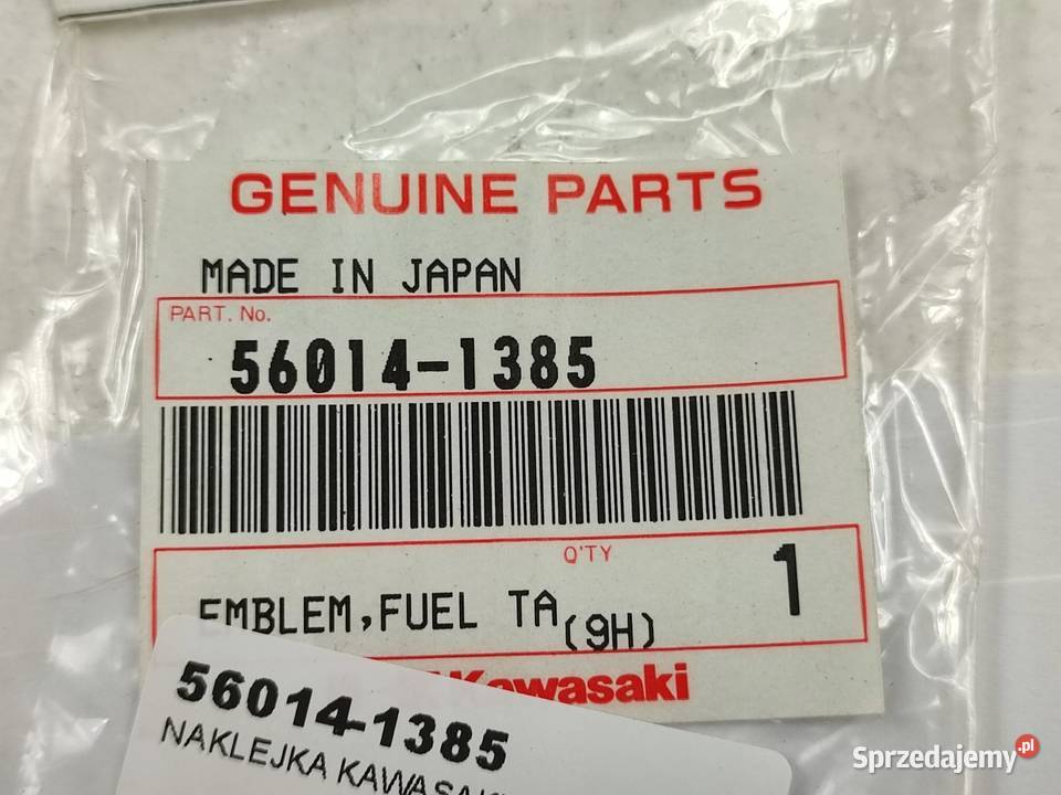 NAKLEJKA EMBLEMAT NA BAK KAWASAKI ER500A4 ER5