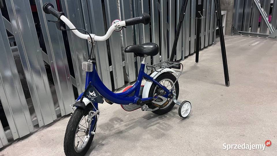 Rower dzieciecy z dodatkowymi kolkami niebieski Poznań