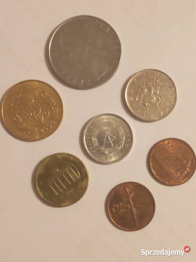 MONETY ZAGRANICZNE ZESTAW 7 MONET zachodniopomorskie Szczecinek