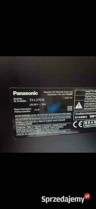 Panasonic 37 LCD łódzkie Zduńska Wola sprzedam