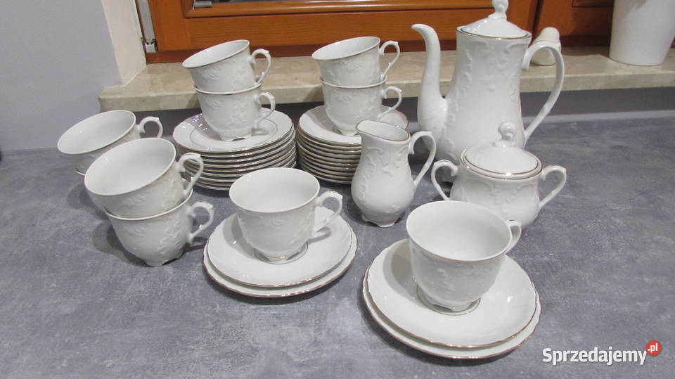 Porcelana Rococo Złota Linia 12 osób Ćmielów