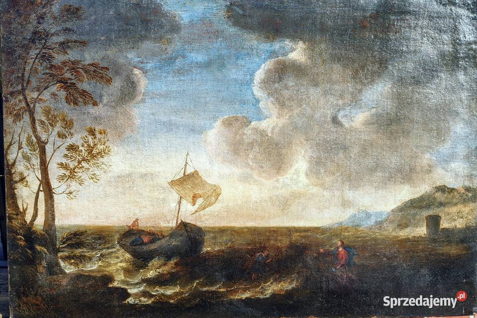 Barokowy obraz olejny 17 wiek Włochy Kartuzy sprzedam