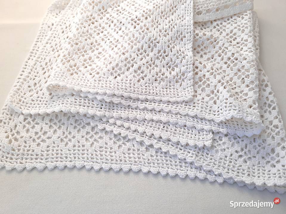 Stara firanka szydełkowa zazdroska szydełko 2 łódzkie Łódź