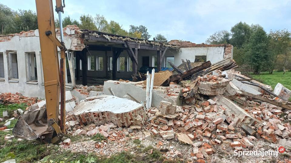 Koparka Waryński K408 z długim ramieniem Nowy Dwór-Parcela