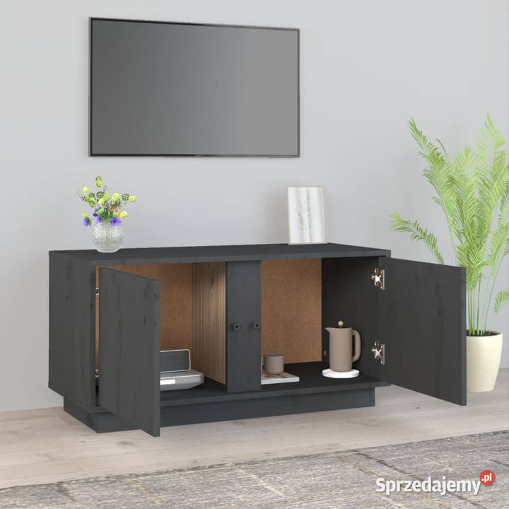 Szafka pod telewizor szara 80x35x405 lite drewno Warszawa sprzedam