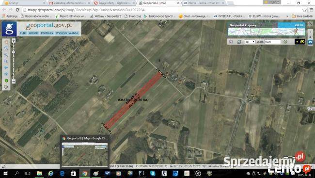 Działka Dąbrowa 5863 Działka rolno budowlana 9600m2