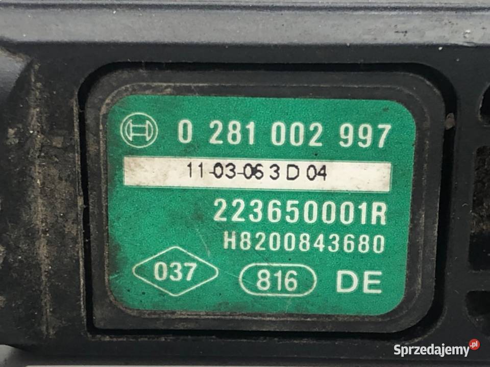 MAP SENSOR RENAULT MEGANE III 223650001R 15 90 podkarpackie