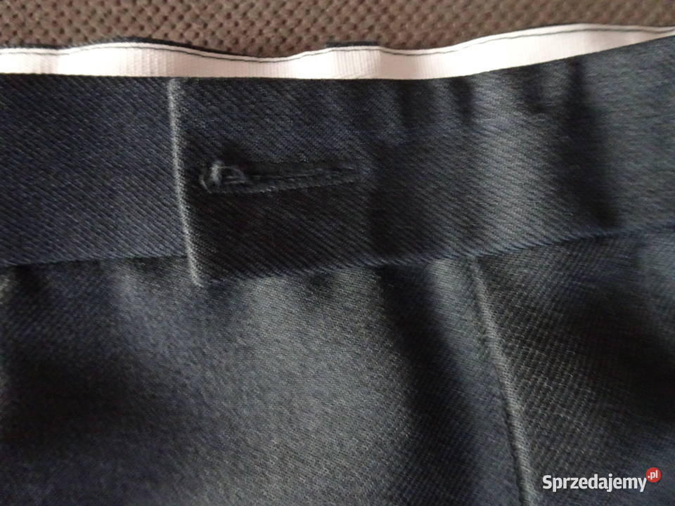 grafitowe spodnie garniturowe męskie rozmiar na