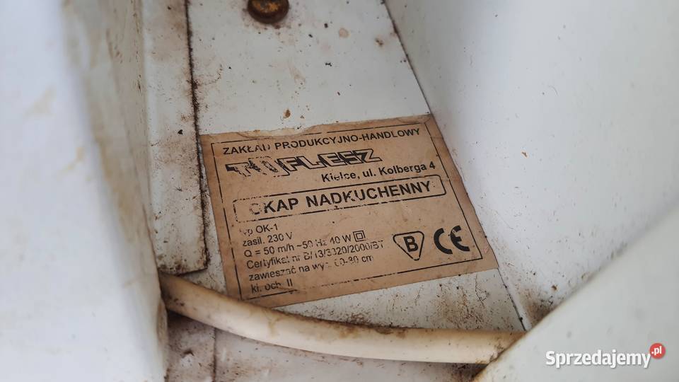 Okap kuchenny metalowy sprawny Lublin