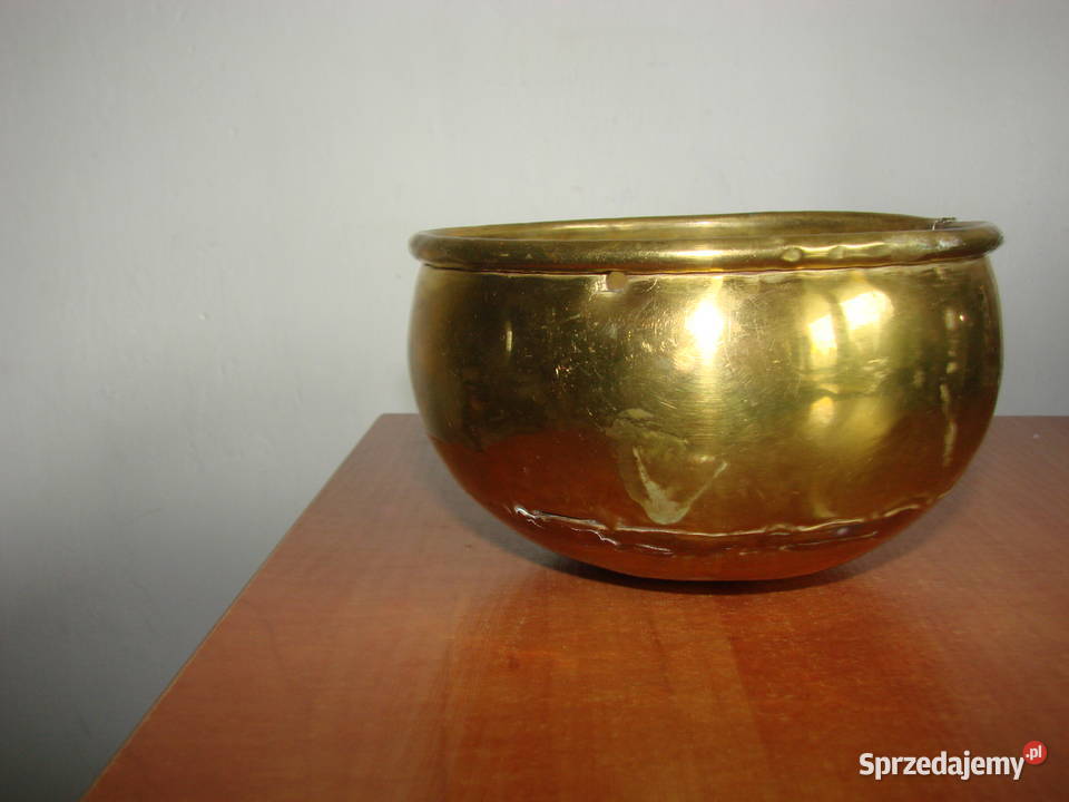 mosiężna osłonka na doniczkę wiszącaa Pruszcz Gdański