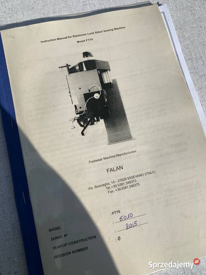 CMCI MB50 Falan FT70 maszyna do szycia mokasynów Łaskarzew
