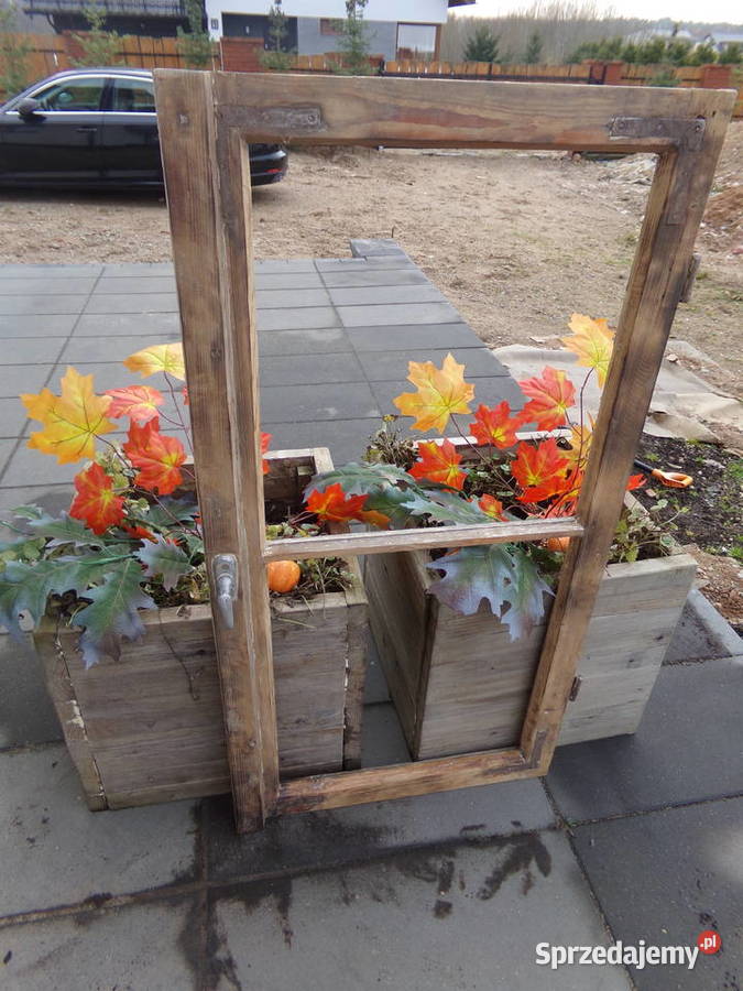 Stare okno rama lustro obraz rama okienna 109x59 Ełk