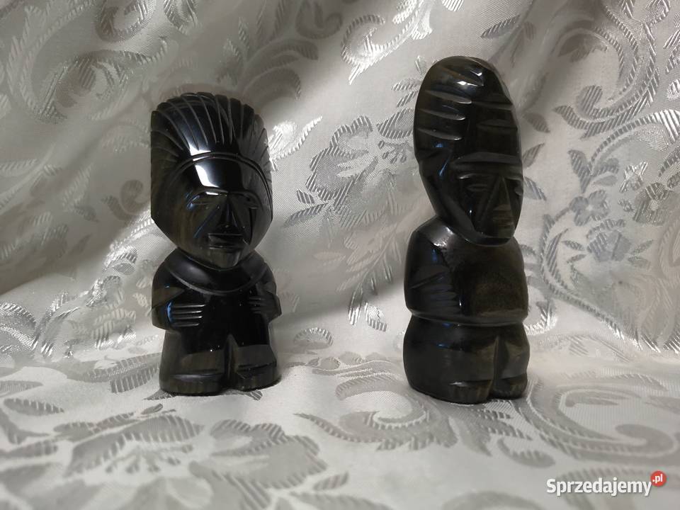 figurki czarny obsydian