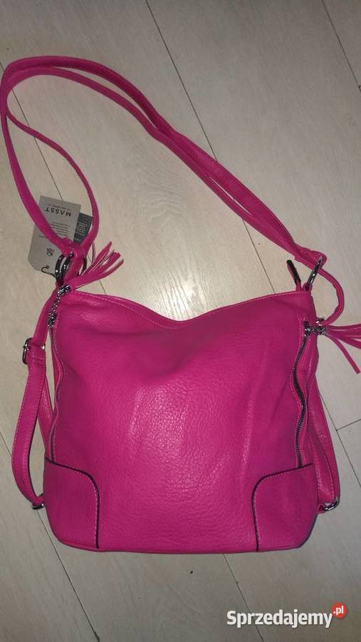 Torebka Plecak różowa 28cm Wołomin