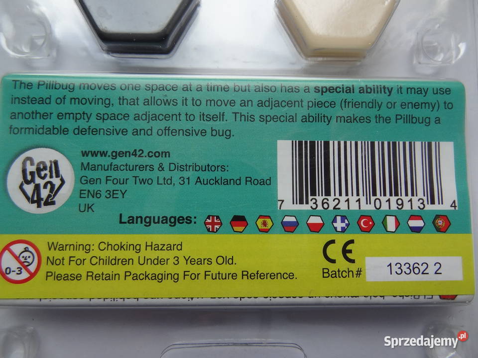 G3 Rój Hive dodatek Stonoga The Pillbug Gen 42 Poznań