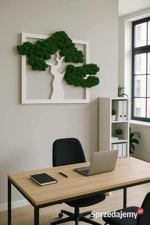 Drzewko w kwadracie mech chrobotek sprzedam