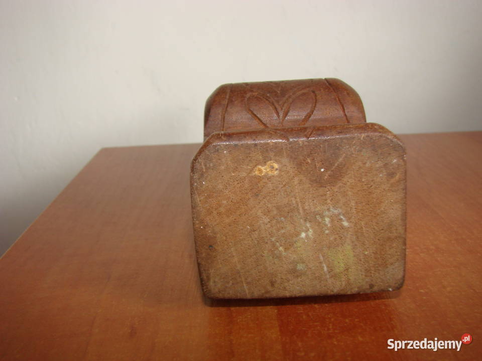 teakowe popiersie na cokole sprzedam