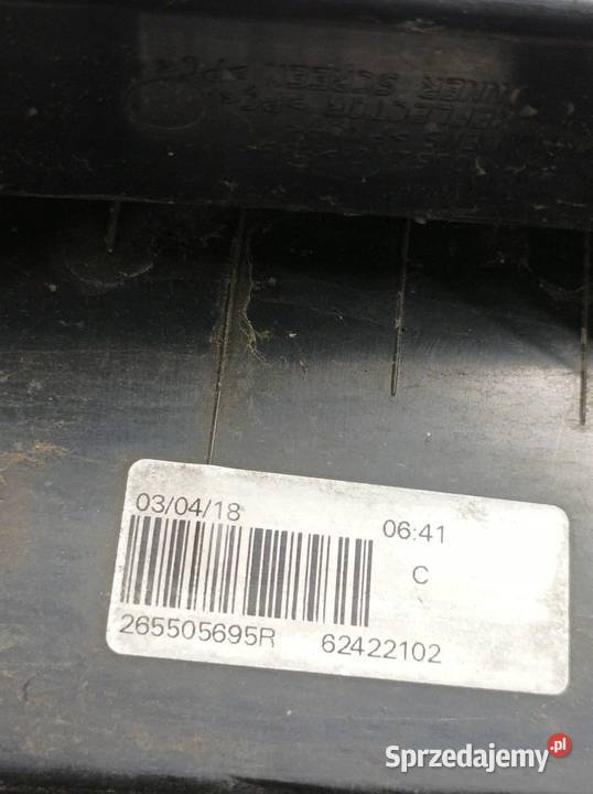 LAMPA TYŁ PRAWA EU USZKODZONA 265505695R Dacia