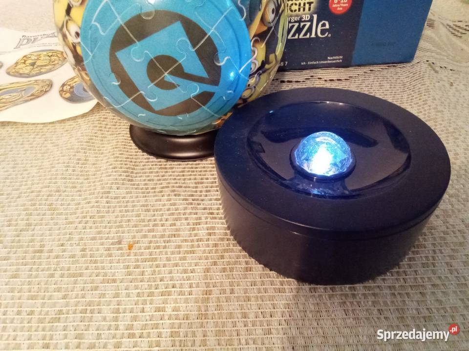 Lampka z puzzlami Minionki Puzzle Warszawa