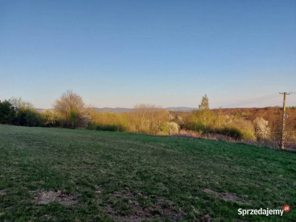 Sprzedam atrakcyjną widokową działkę rekreacyjną 2470m2 Glinik Górny