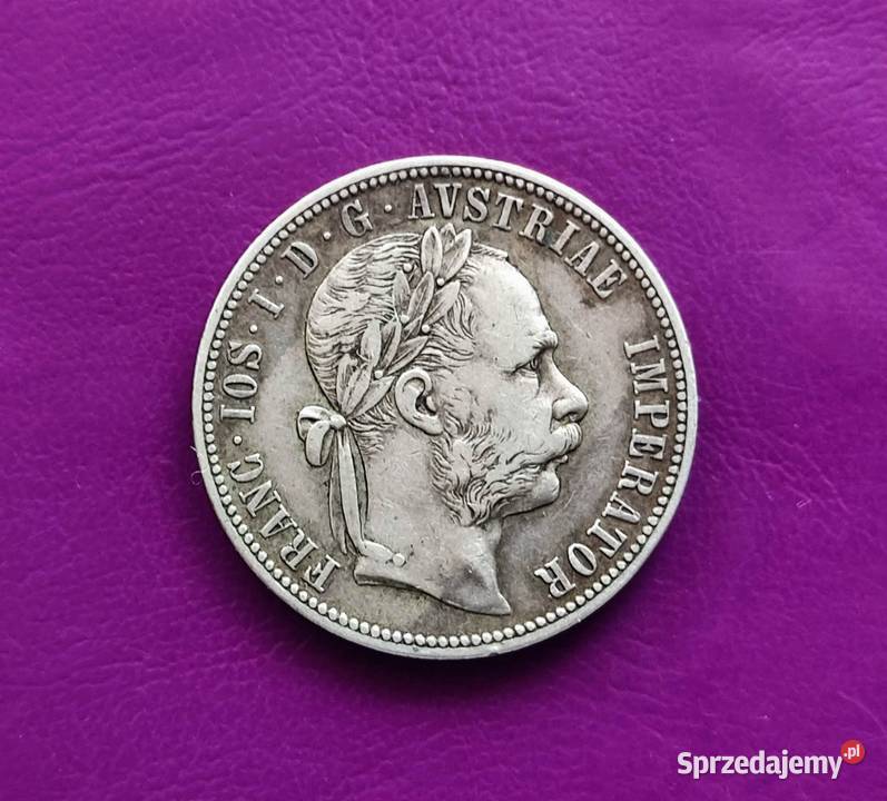 Moneta 1 FLOREN 1878 AUSTRIA Srebro Poszukiwana Numizmatyka Pruszków