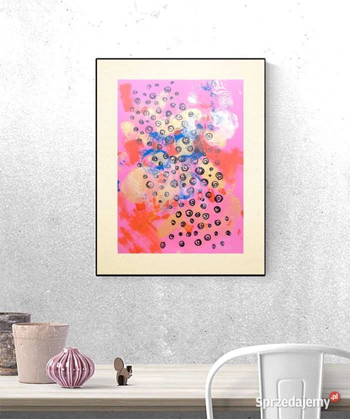 abstrakcja sypialnia rysunek nowoczesny Bydgoszcz