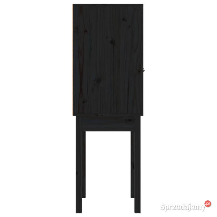 Kredens czarny 60x40x120 lite drewno sosnowe Warszawa