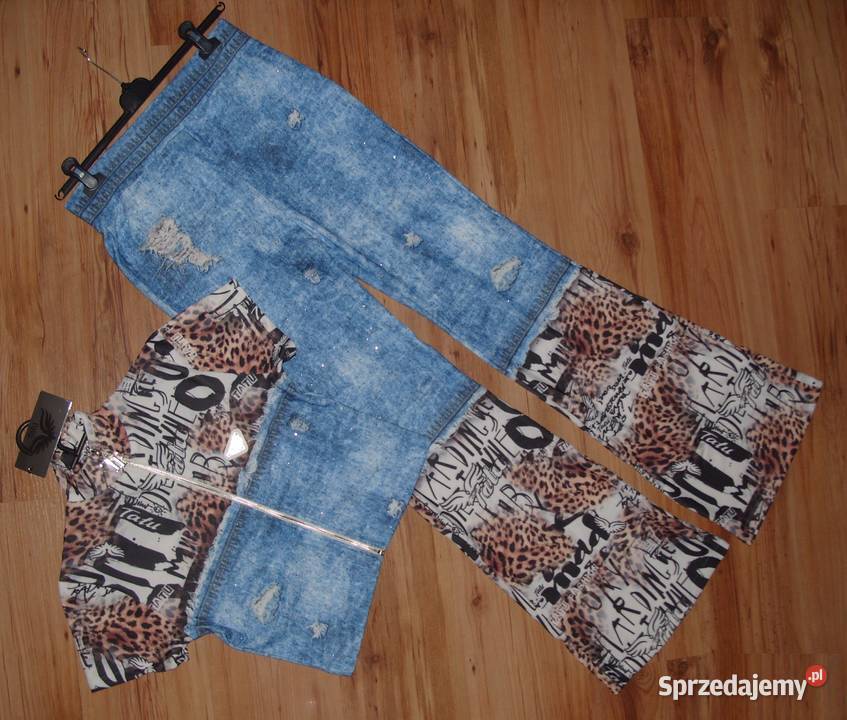 na wysokie panie komplet TATU ala jeans Blink