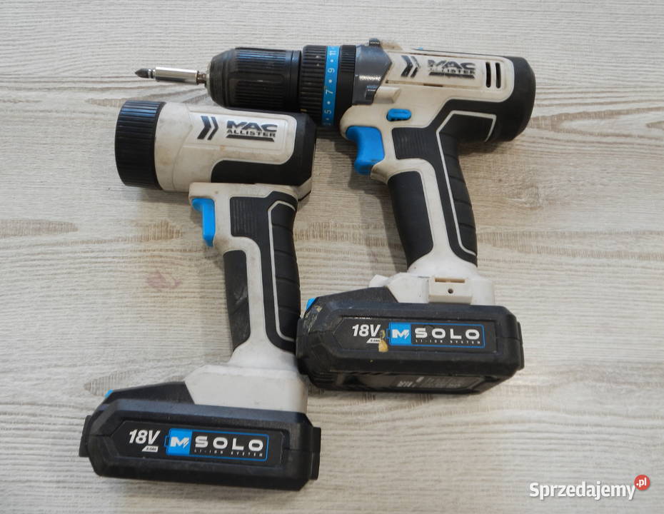 Wkrętarka latarka MacAllister MCD18 ładowarka 2 Zestawy elektronarzędzi Leżajsk