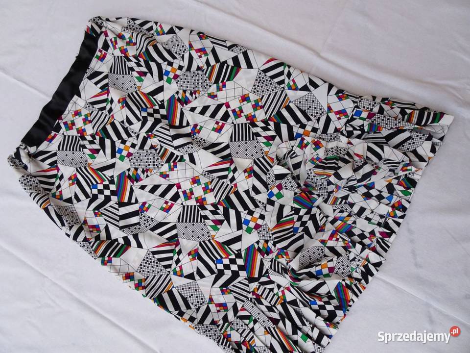 Letnia spódnica plisowana wzór geometryczny 42 Nowy Sącz