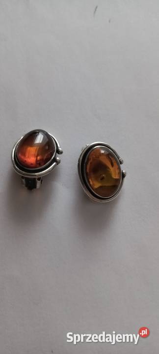 Klipsy Bursztyn Srebro Klipsy Białystok