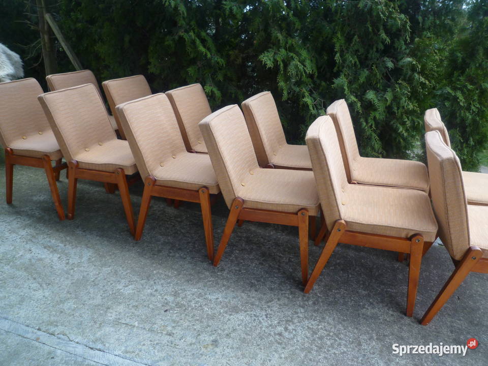 Krzesła Aga komplet 10 oryginalnych sztuk Ostrzeszów