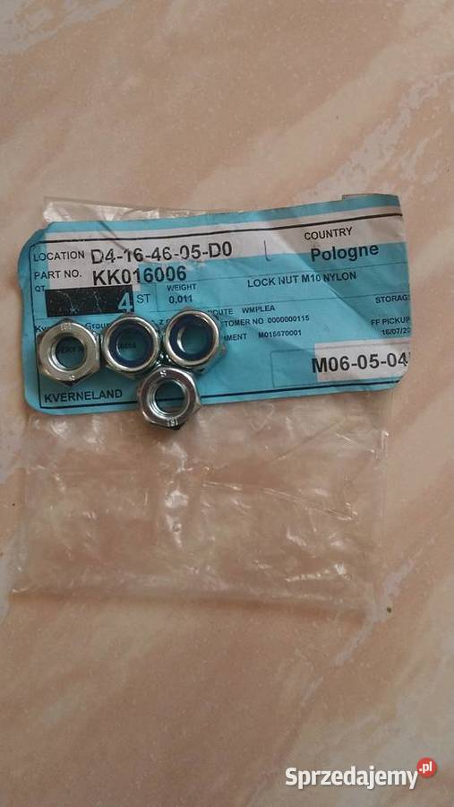 KK016006 nakrętka M10 nylon oryginał Kverneland nieuszkodzony