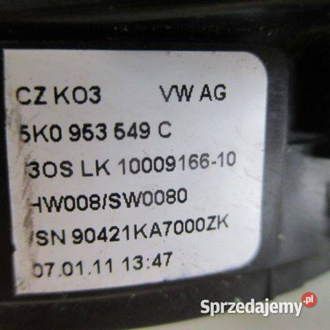 VW TAŚMA 5K0953549C PRZEŁĄCZNIK 5K0953507AS Pozostałe